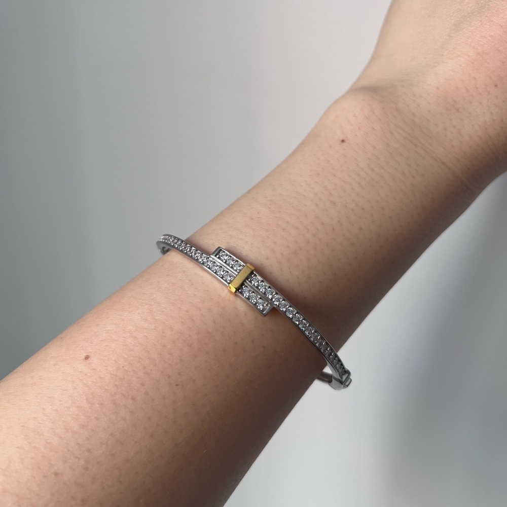 NWT Tiffany&co Style Diamond Bangle Bracelet